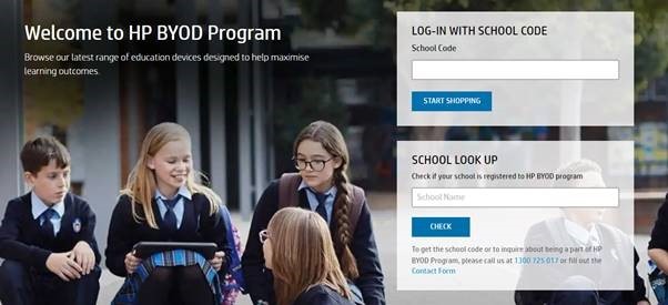 HP BYOD portal